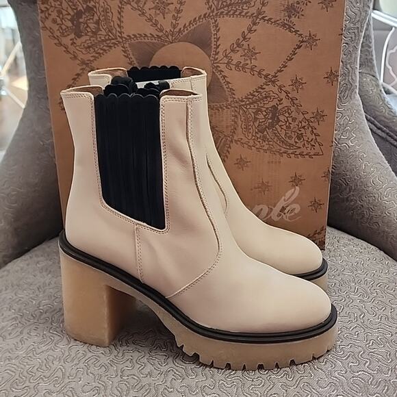 Free People James Chelsea Boot, White, EU 39, New in Box - Picture 2 of 7